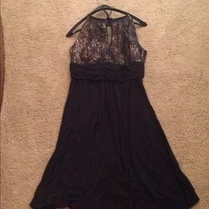 Black cocktail dress